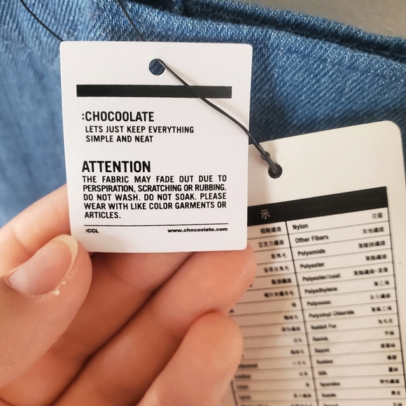 CHOCOOLATE Denim Tote Bag with Bear Graphic (NWT) - Picture 12 of 12